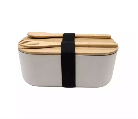 PLA Lunch Box with Bamboo Lid